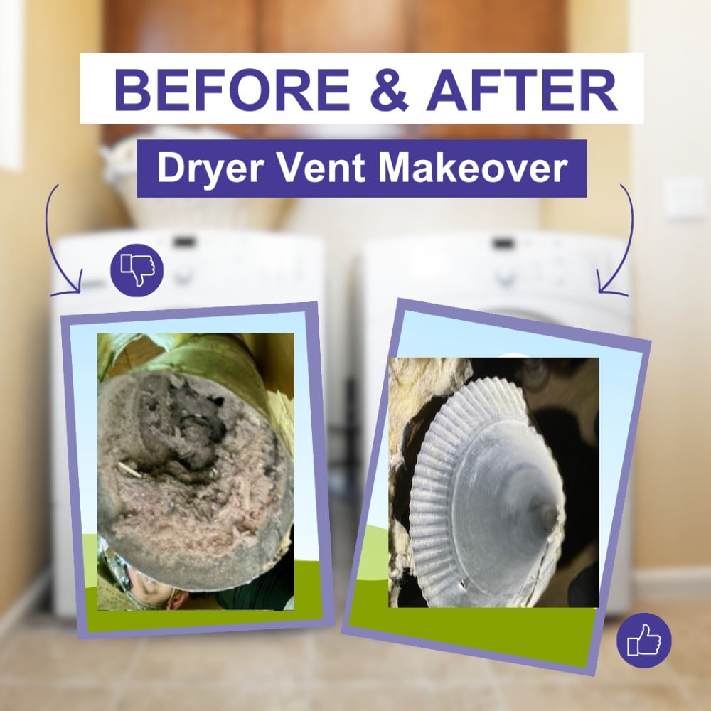Before and after cleaning