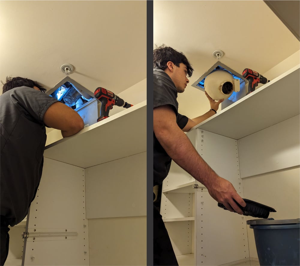 Dryer Vent Booster Fan Installation