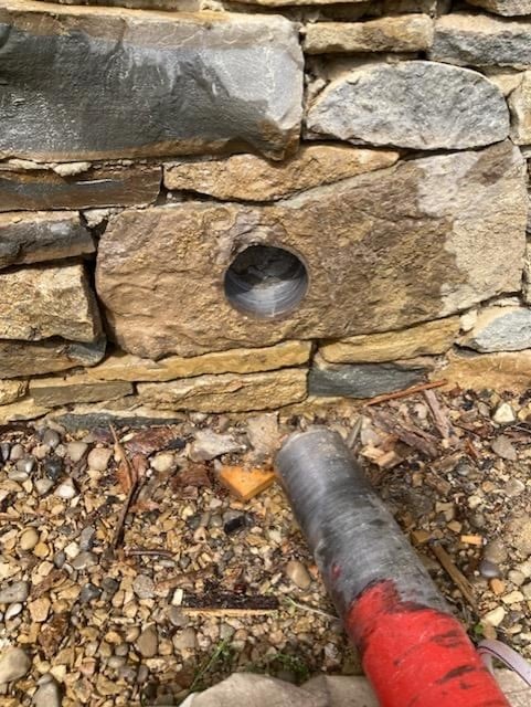 Drilling Hole for Dryer Vent in Concrete