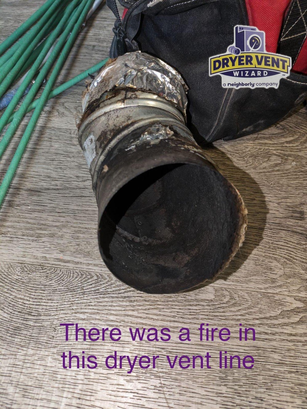 Metal Dryer Vent Contained the Fire