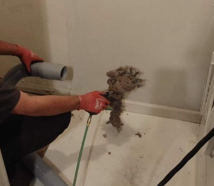 Dryer vent cleaning was long overdue