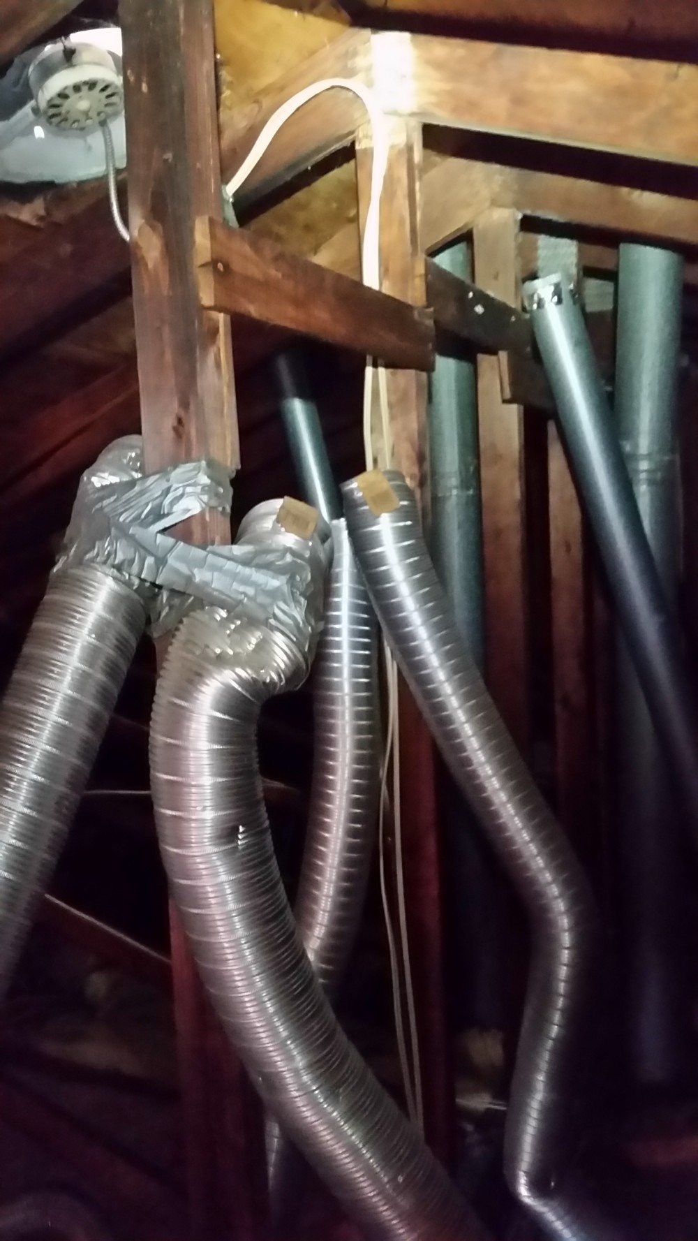 Dryer vents should be vented to the exterior