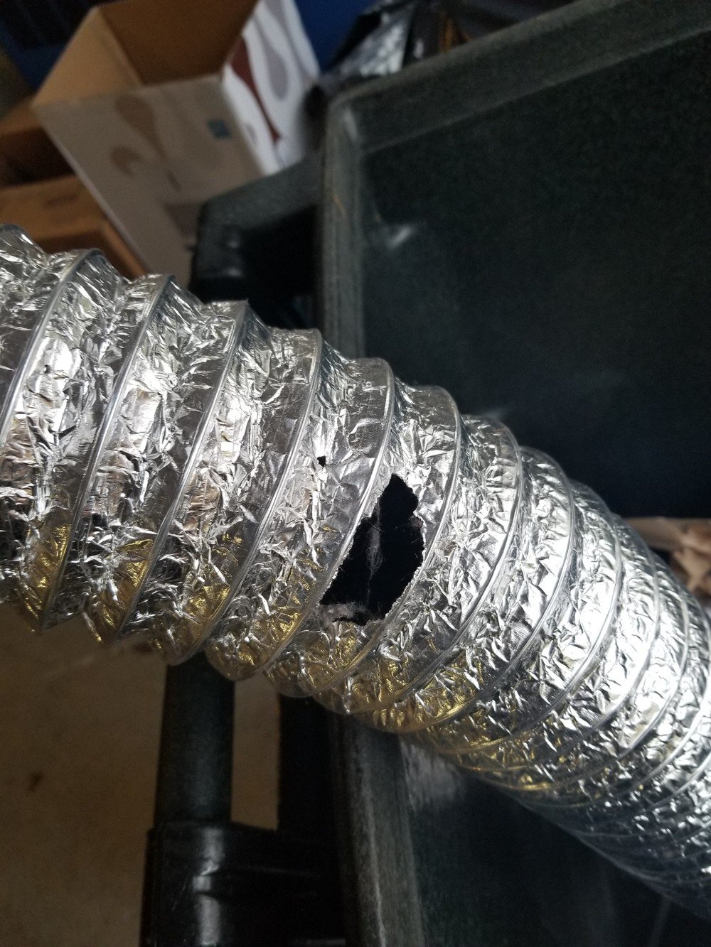 Metal Foil Duct is Poor Choice