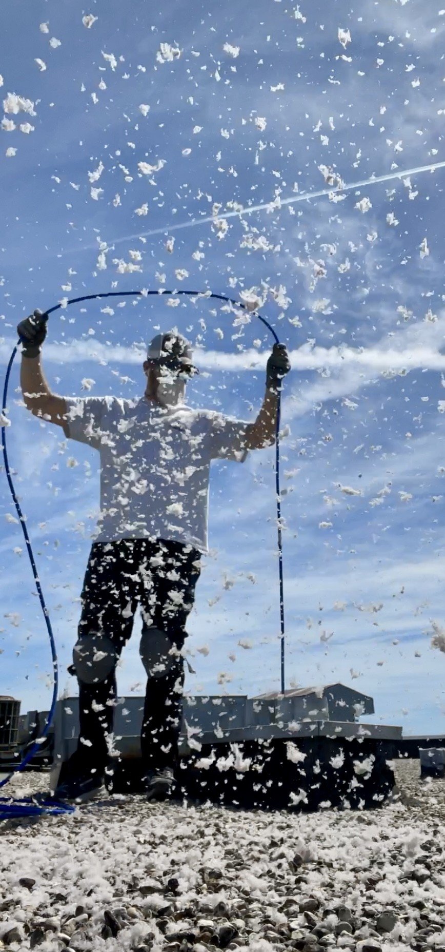 Rooftop cleaning