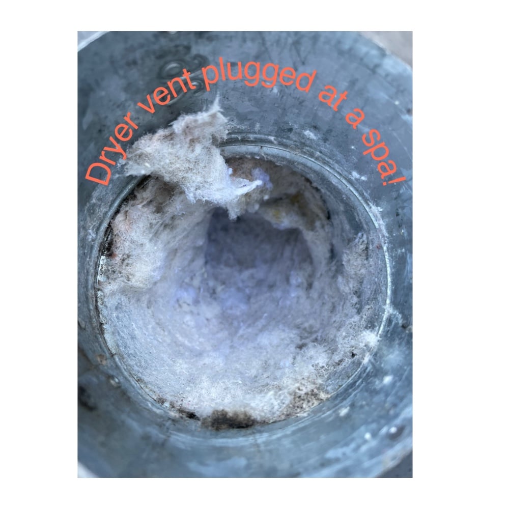 Plugged dryer vent