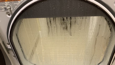 Wet dryer door.