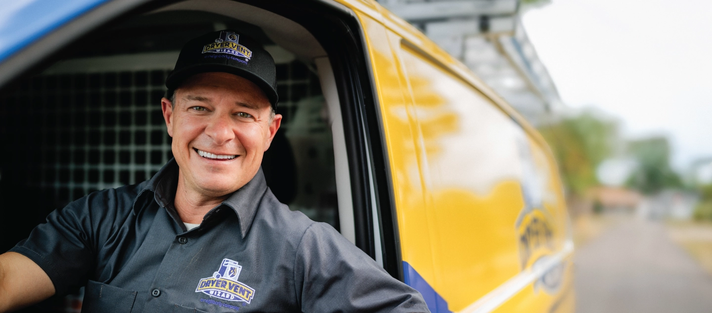 Smiling technician waving.